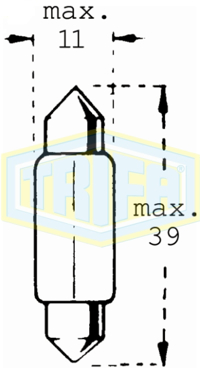 TRIFA - LAMPADA ( 24v 5w  Tubolar