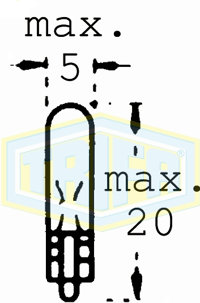 TRIFA - LAMPADA ( 12V 1.2W  S/Casq.