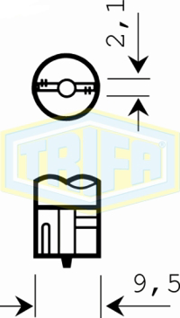TRIFA - LAMPADA ( 12v 10w  s/casq: