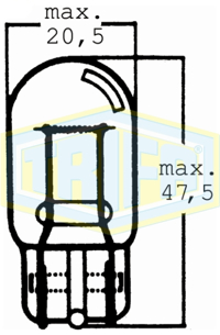 TRIFA - LAMPADA ( 12V 21w S/Casq.