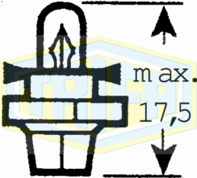TRIFA - LAMPADA ( 12v 1,2w C/Casq.