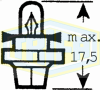 TRIFA - LAMPADA ( 12v 1,2w C/Casq.