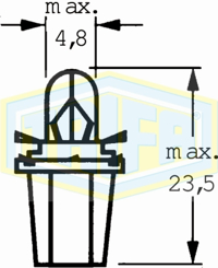 TRIFA - LAMPADA ( 12v 2w C/Casq.