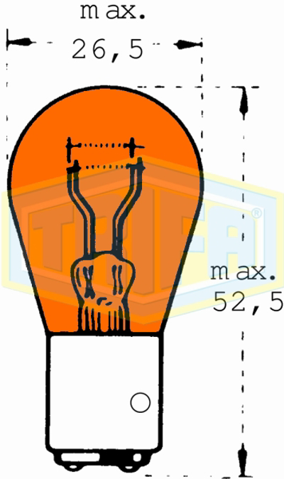 TRIFA - LAMPADA ( 24V 21/4W amare