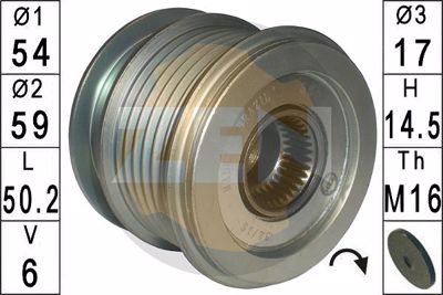 ERA - POLIE Alternador 535 0204 10