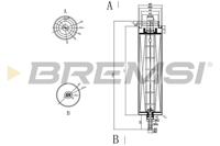 BREMSI - FILTRO Comb. KL579