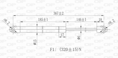OPEN - AMORTECEDOR Mala ML5421