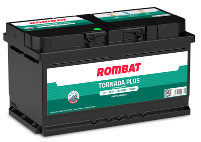 ROMBAT - BATERIA  80Ah  720A     +D