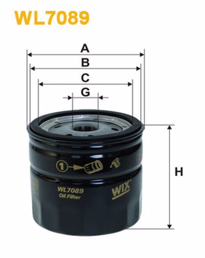 WIX - FILTRO Oleo OC232