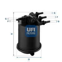 UFI - FILTRO Comb. KL414
