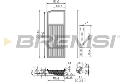 BREMSI - FILTRO Ar ADL142230