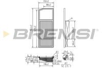 BREMSI - FILTRO Ar ADL142230