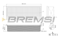 BREMSI - FILTRO Ar LX1211