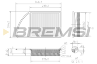 BREMSI - FILTRO Ar LX2995