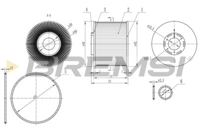 BREMSI - FILTRO Comb. KX331D