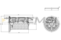 BREMSI - FILTRO Comb. KX515