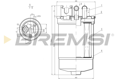 BREMSI - FILTRO Comb. KL554