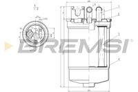 BREMSI - FILTRO Comb. KL554