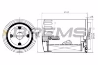 BREMSI - FILTRO Oleo OC262