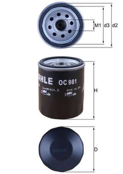 MAHLE - FILTRO Oleo