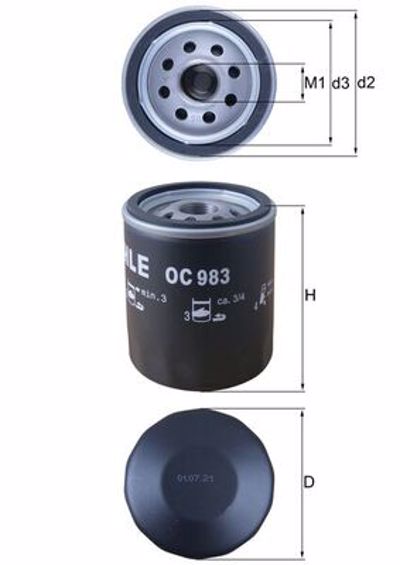 MAHLE - FILTRO Oleo