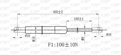 OPEN - AMORTECEDOR Mala ML5153